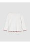 Lcw Baby Red Ruffle Baby Girl Velvet Salopet Set - 5