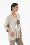 Women's Italian /Written/Oversized Knit Sweater with Leopard Print Necklace and Rhinestones, Sizes 40–46 - 3