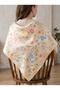 Floral Print Scarf / Bandana / Shawl 90x90 cm - 3