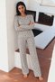 Women's Stylish Stretchy Gray Pajama Set - 5