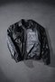 Men's Black Suratora Embroidered Bomber Leather Jacket - 5