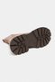 Allesia Light Beige Suede Leather Women's Zip-Up Boots with Round Toe and Thick Sole - 8