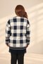 Women's Front-Tied Plaid-Patterned Skirt with Pockets and Tasseled Hem, Plus-Size Stretch Fabric Viscose Knit Cardigan - 4