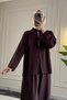 44463 - Stylish, Comfortable, Soft Modal Knit Women's Top and Bottom Set with Button Details - 3