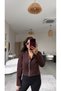 Brown Scuba Jacket with a Zipper - 4