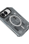 iPhone Duo-Compatible Case with M-safe Technology and Camera Control Button—Technology Series Cover, Gray - 8