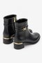 Palou Women's Heeled Boots - Matte Black Rustic - 3