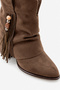 Radana Women's Heeled Boots - Brown Suede - 4