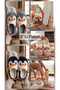 3-Pack Women's Plush Cute Penguin-Printed House Slippers - Soft Sole Women's Plush Slippers