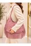 Pisa 100% Genuine Italian Leather Stylish, Modern Design Suede Clutch Bag and Shoulder Bag with Pouch - 2