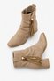 Radana Women's Heeled Boots - Taupe Color Suede - 3