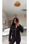Black Scuba Zipper Jacket - 4