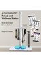 Rehab and Wellness Station, Wall-Mounted Multi-Directional Rehabilitation and Exercise System, Adjustable Slide Tracks, Position Indicators, One-Hand Lockdown, Includes 4 Exercise PosterS
