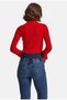 Women's 4w6-4 Flare Jeans with High Waist and Super-Stretch Denim - 4