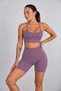 Joy Model Women's Cross Back Seamless Sports Bra Gathering Sports Bustier Fitness Pilates Yoga Bra - 3