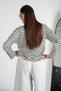 New York 64 Printed Striped Oversized Sweatshirt - 4