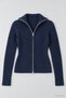 Women's Fisherman's Corded Fabric Double-Zip Knit Cardigan - 2
