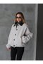 Jacket with Quilted Details on the Inside of the Collar - 3