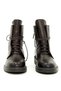Genuine Leather Brown Women's Boots with Laces - B263415 - 3