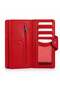 BELT Red Genuine Leather Phone Wallet - 3
