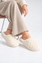 Women's Ecru Comfortable, Soft, Plush House Slippers - 2