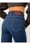 Women's High-Waisted, Pressed-Line Wide Leg Jeans - 5