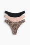 3'lü Mikrofiber Thong Külot