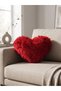 Plush Long-Haired Pillow, Plush Pillow, Red Pillow - 2