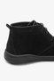 Black Suede Genuine Leather Lace-Up Comfortable Women's Boot - 5