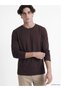 Lcwaikiki Classic Plum Crew Neck Long Sleeve Combed Cotton Men's T-Shirt