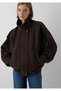 Brown Faux Leather Jacket 1110904-70221