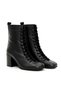 Genuine Leather Black Women's Heeled Zip-Up Boots - ZB155 - 2