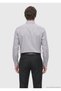 Gray Solid Casual Fit Long-Sleeve Woven Casual Silk-Blend Shirt - 6