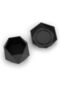 Geometric Plant Pot with Drip Tray, Faceted Low Poly Planter with Drainage Holes for Succulents - 4