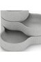 Stackable Desk Tray Set of 3, Ribbed Round, Double and Triple Bowl Organiser Trays for Keys, Rings - 2