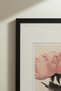1 NOSTALGIC VASE IN A BLACK WOODEN FRAME AND A VINTAGE PAINTING WITH A PEONY THEME - 4