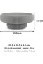 Ribbed Bowl with Hidden Twist-Lock Container, Entryway Desk Vanity Organiser, 20.5 cm, Marble - 3