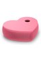 Heart Jewelry Tray with Lid and Divider, Bedside Desk Tray Set, 17.5 cm, Coral