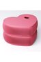 Heart Jewelry Tray with Lid and Divider, Bedside Desk Tray Set, 17.5 cm, Coral - 6