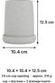 Diagonal Ribbed Toothbrush Holder Cup with Removable Drip Base and 2 Drainage Inserts, Marble - 3