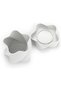 Star Plant Pot with Drip Tray, Twisted Star Shaped Planter with Drainage Holes for Succulents, White - 4