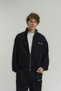 Oversized Zip Detail Jacket with Embroidered Details - 2