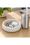 Spiral Ribbed Catchall Bowl, 16 cm Twisted Key Bowl for Entryway, Coins, Desk and Nightstand, White - 4