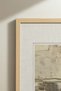 2 VINTAGE PAINTINGS WITH NATURAL WOOD FRAMES IN SAND AND ANTHRACITE TONES - 4