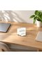 Ribbed Desk Organiser Set of 3 with 2 Removable Inserts, Vanity and Bedside, White - 2