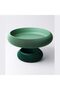 Ribbed Bowl with Hidden Twist-Lock Container, Entryway Desk Vanity Organiser, 20.5 cm, Sage Green - 6
