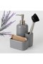 Leonis Brushed Liquid Soap Dispenser, Gray