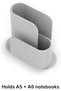 Ribbed Notebook Holder for A5 and A6 Notebooks, Planners, Notepads and Office Desk, Marble - 4