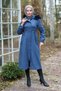 Tunnel-Detail Melton Coat, Indigo HM2980 - 2