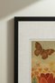 1 VINTAGE PAINTING WITH A NOSTALGIC COUNTRY GARDEN THEME IN A BLACK WOODEN FRAME - 4